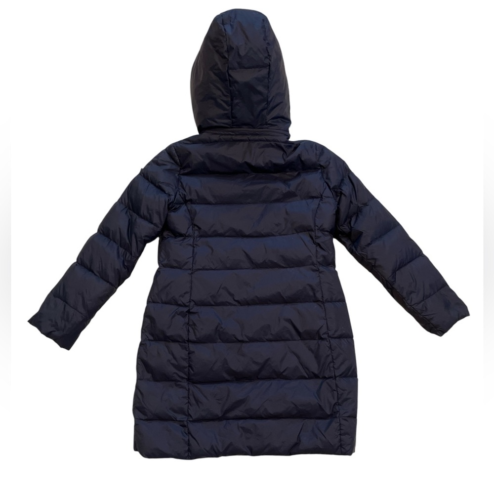 Armani Junior Girls Size 10 Down filled Navy Blue Puffer Coat jacket - Picture 4 of 10